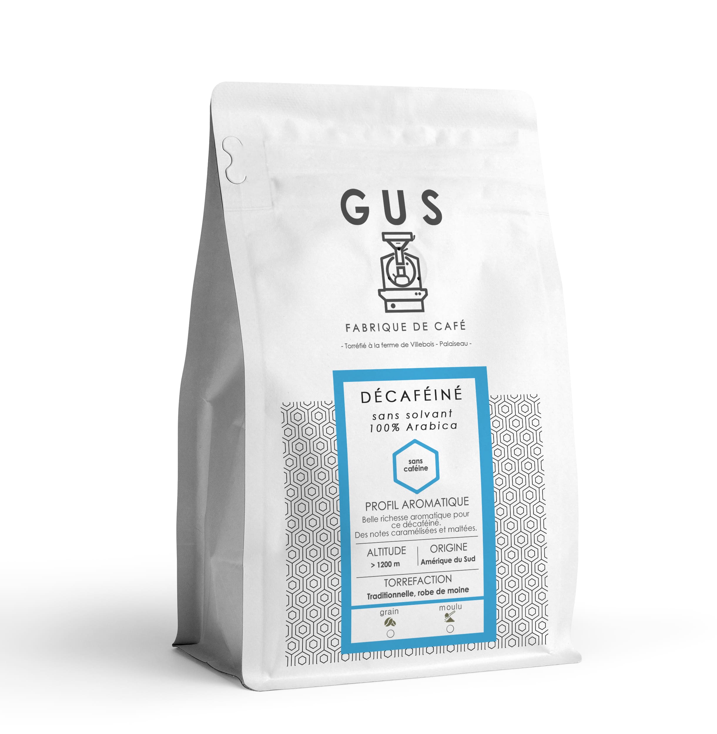 Décaféiné - café de Spécialité - 500g (maxi-paquet)