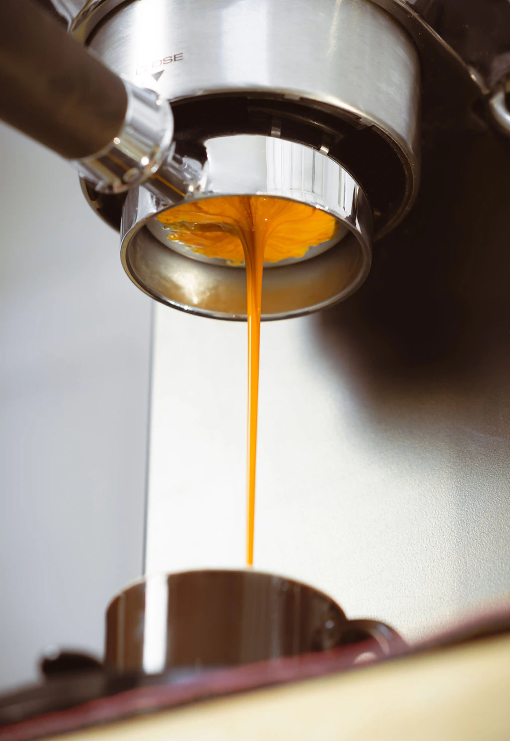 Photo de l'extraction "bottomless" en expresso du café éthiopien GUS.